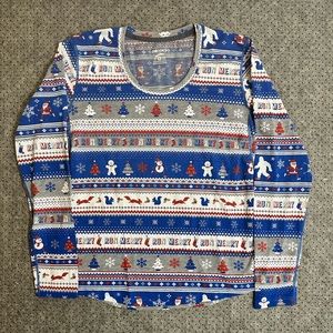 Brooks size S Holiday Christmas Running Long Sleeve Unisex Tee long sleeve